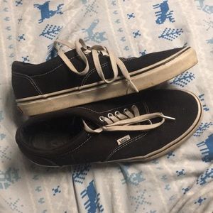 Vans black and white shoes